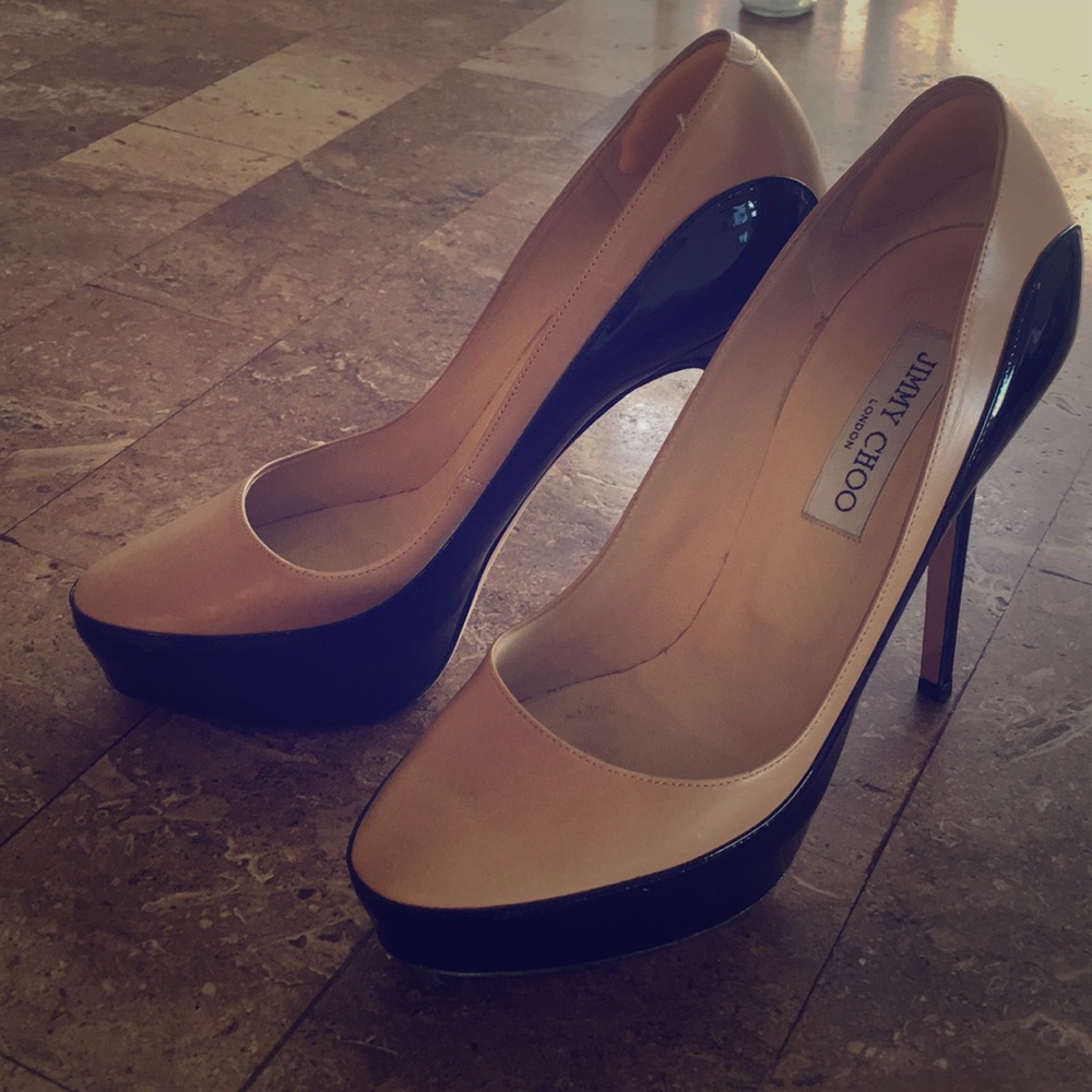 Jimmy Choo two tone heels